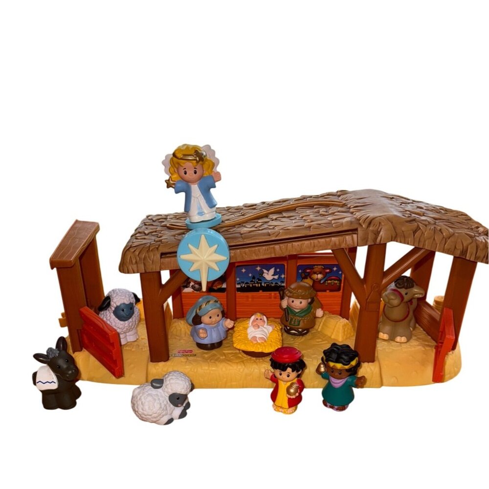 Fisher Price Little People Nativity Set With Stable & Ten Figures